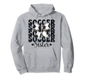 Soccer Sister Soccer Sis Coquette Bow Hoodie - Graphic Print for Adults - T-Shirt, Sweatshirt, Hoodie
