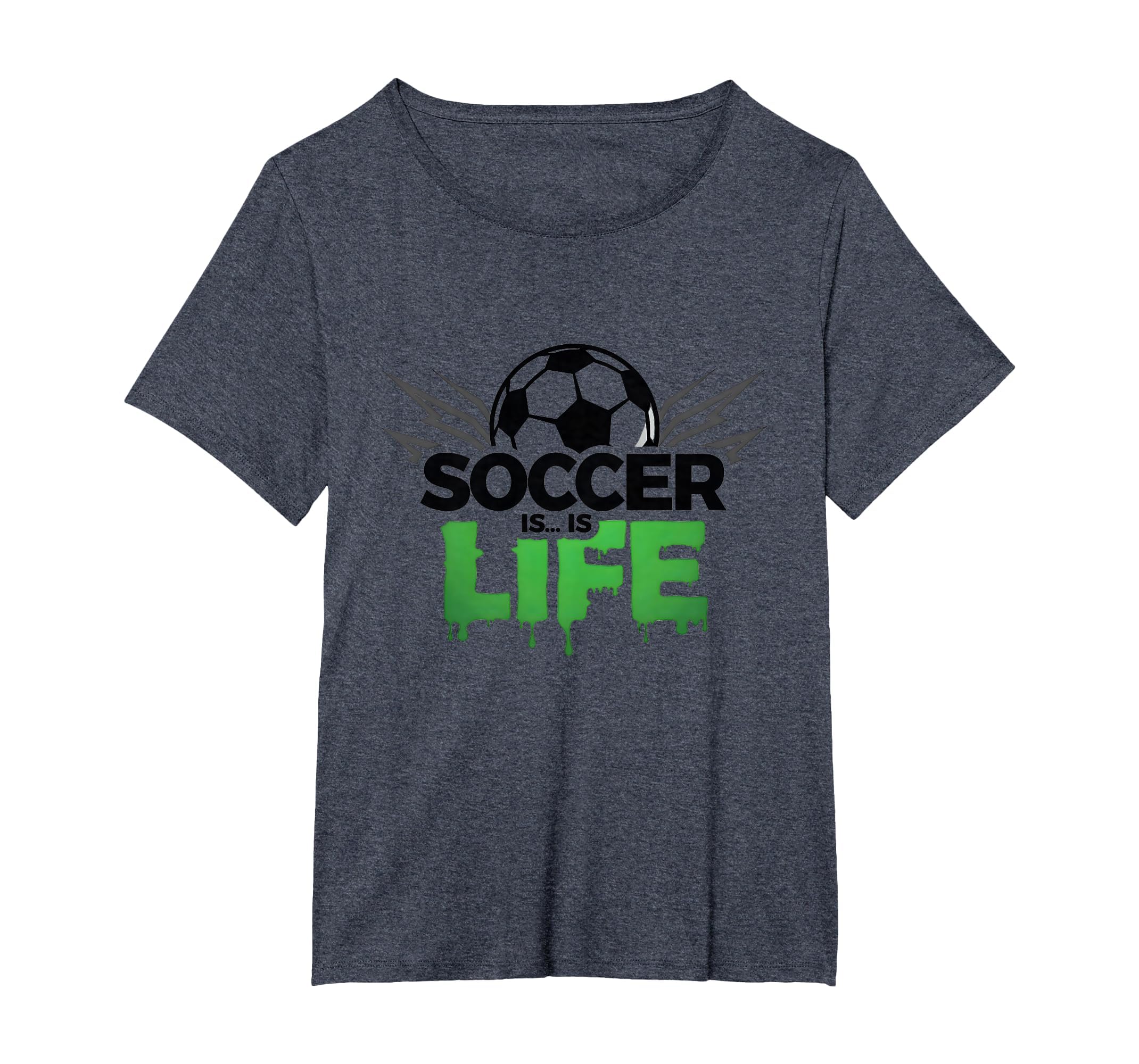 Soccer Is Life Passionate Fan Sports T-Shirt - Minimalist Print Unisex - T-Shirt, Sweatshirt, Hoodie