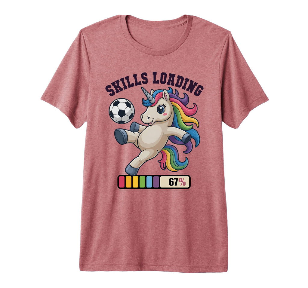 Funny Soccer Unicorn Skills T-Shirt - Fun Novelty Design for Adults - T-Shirt, Sweatshirt, Hoodie