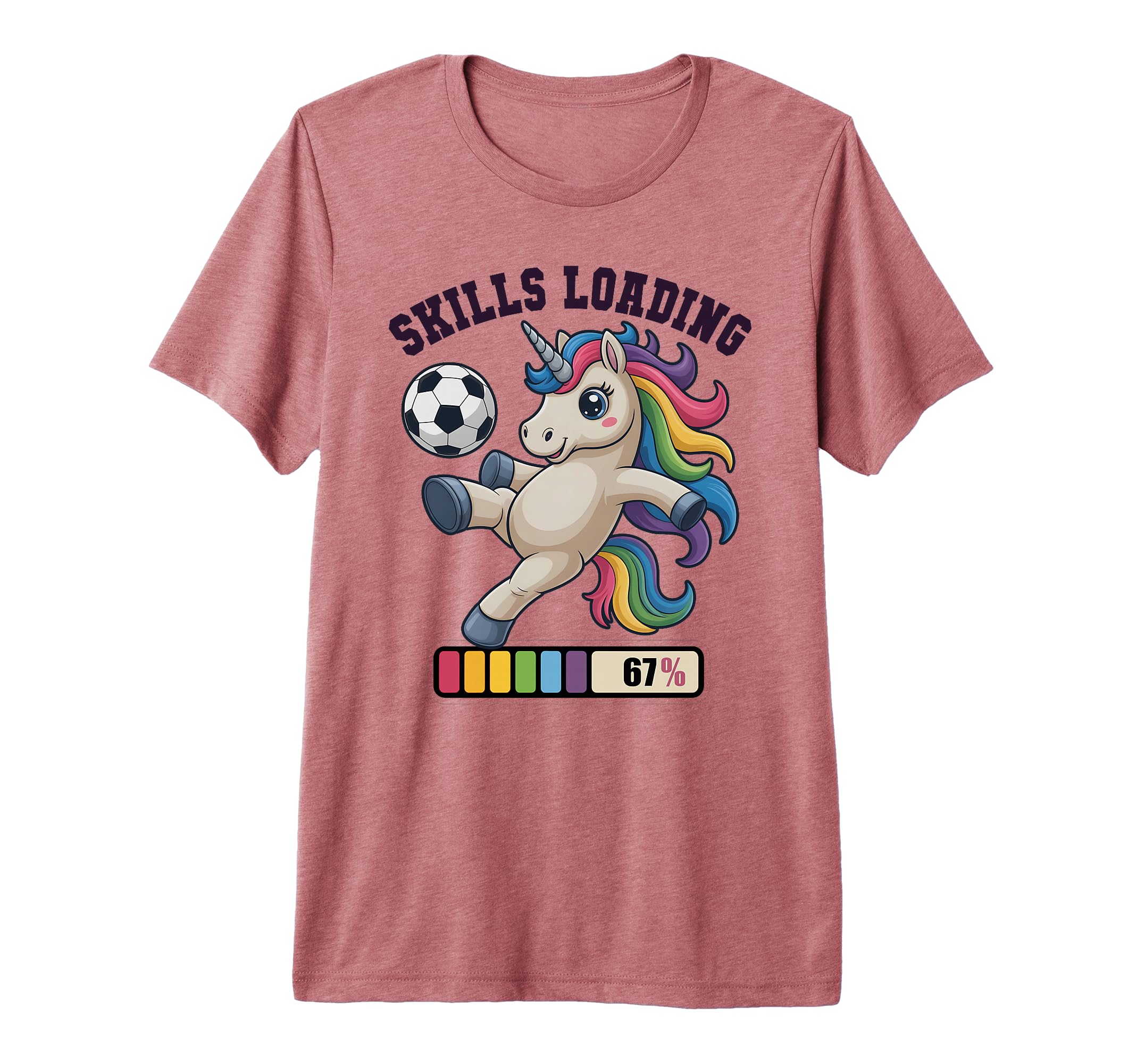 Funny Soccer Unicorn Skills T-Shirt - Fun Novelty Design for Adults - T-Shirt, Sweatshirt, Hoodie