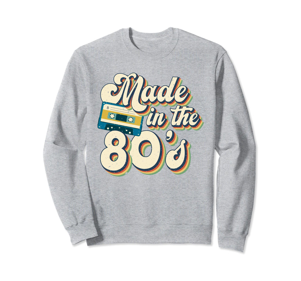 80S Eighties Cassette Tape Boombox Sweatshirt - Custom Art Print Men Women - T-Shirt, Sweatshirt, Hoodie
