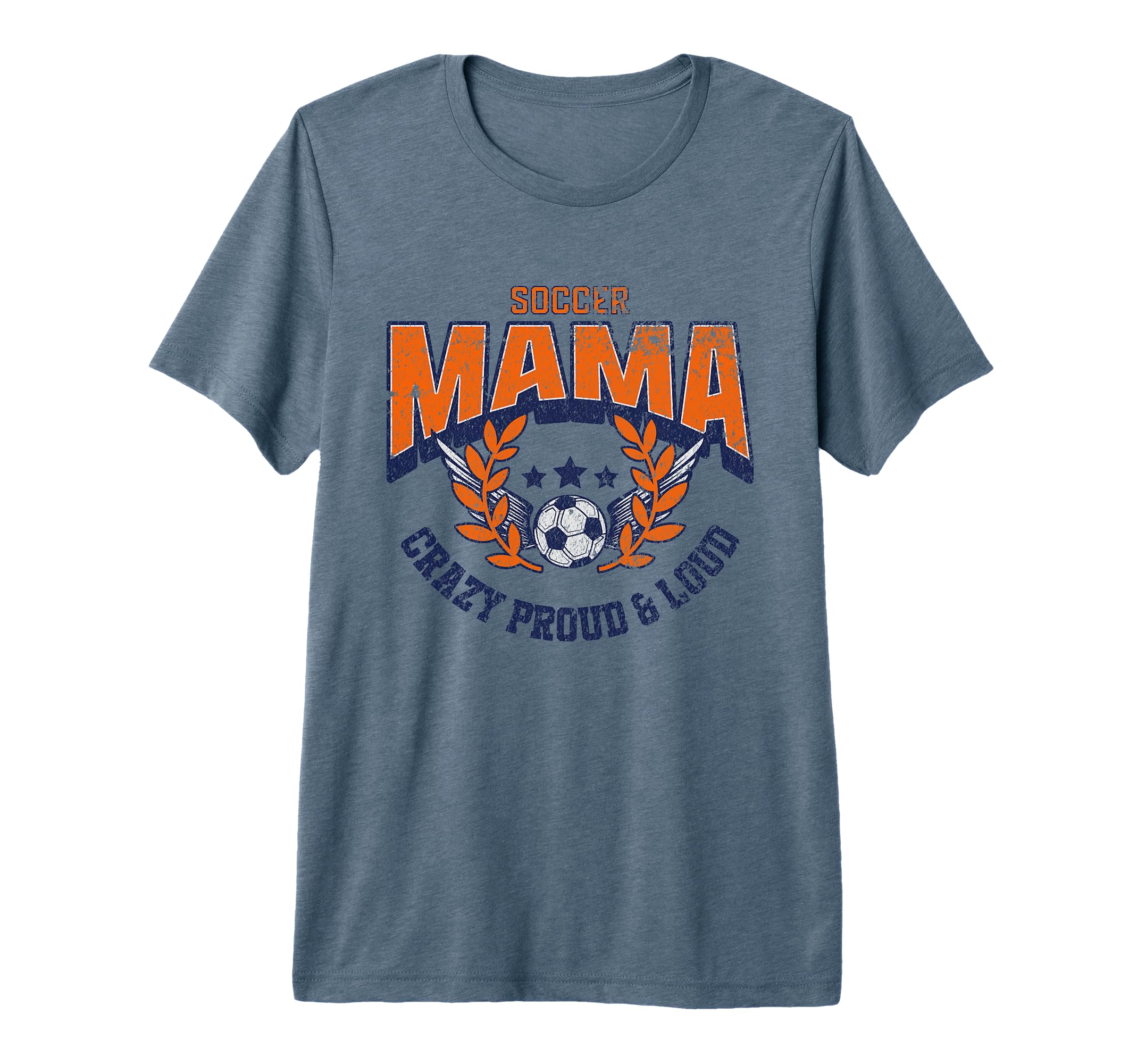 Soccer Mama Crazy Proud Loud Soccer T-Shirt - Minimalist Print for Adults - T-Shirt, Sweatshirt, Hoodie