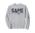 Game Day Spirit Blue Floral Sports Sweatshirt - Graphic Print Men Women - T-Shirt, Sweatshirt, Hoodie