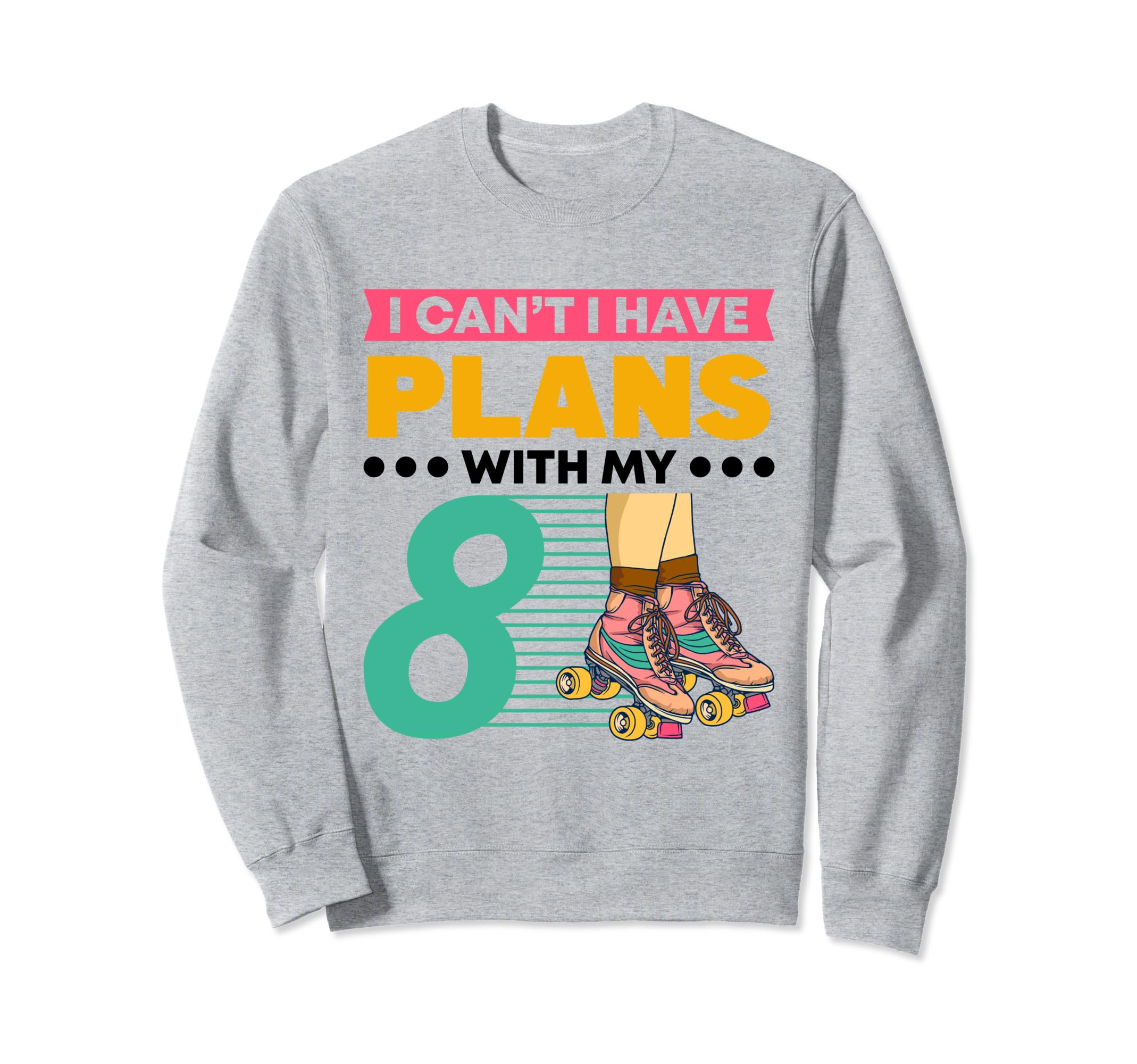 80S Party Roller Skating Rollerskate Sweatshirt - Custom Art Print Unisex - T-Shirt, Sweatshirt, Hoodie