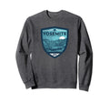 Yosemite National Park Distressed Sweatshirt - Minimalist Print Unisex - T-Shirt, Sweatshirt, Hoodie