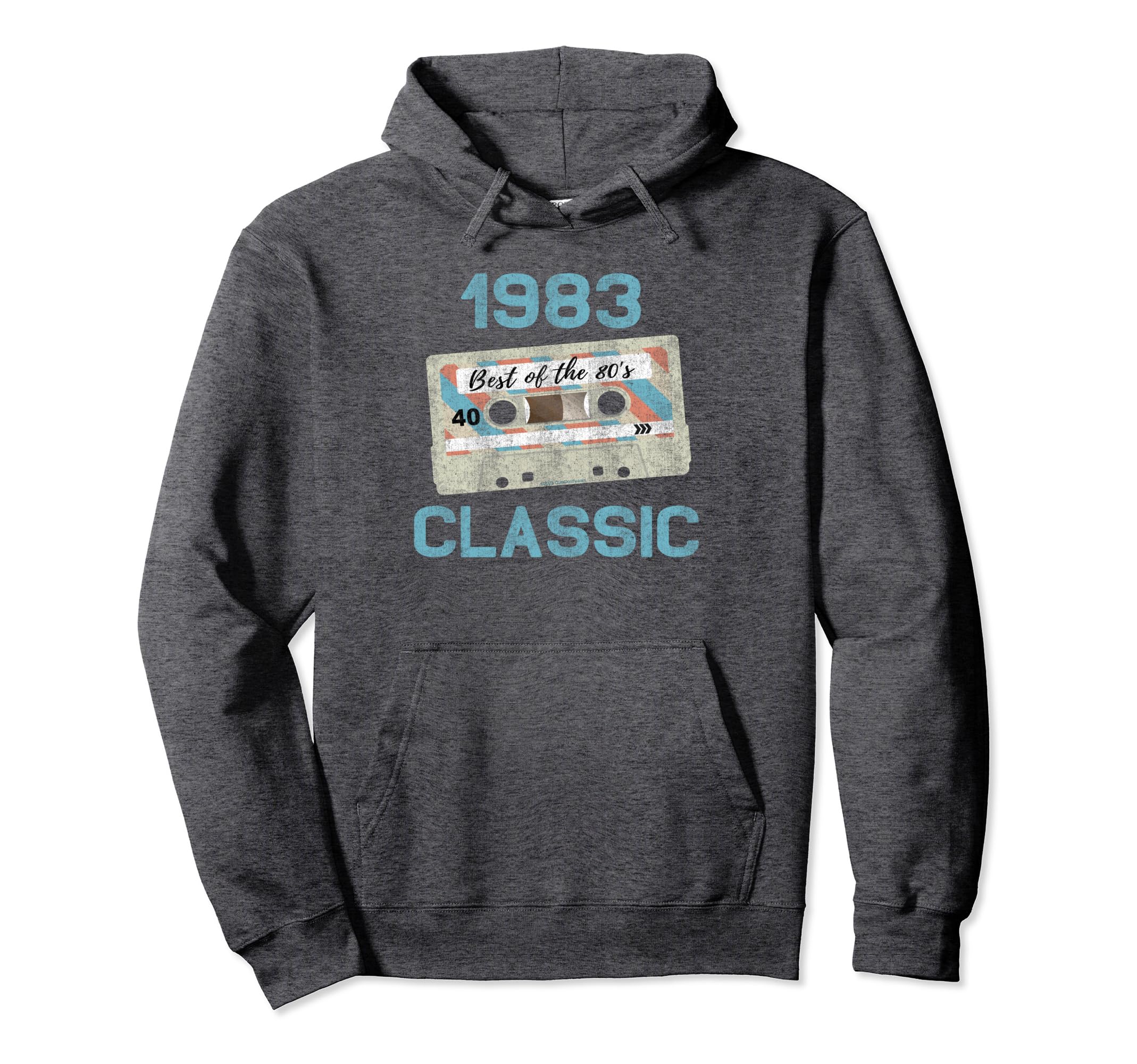 1983 Cassette Tape Millennial 80S 1980S Hoodie - Novelty Apparel for Adults - T-Shirt, Sweatshirt, Hoodie