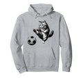 Funny Soccer Cat Football Kitten Cat Hoodie - Aesthetic Graphic for Adults - T-Shirt, Sweatshirt, Hoodie