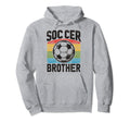 Soccer Brother Family Matching Team Hoodie - Custom Art Print for Adults - T-Shirt, Sweatshirt, Hoodie