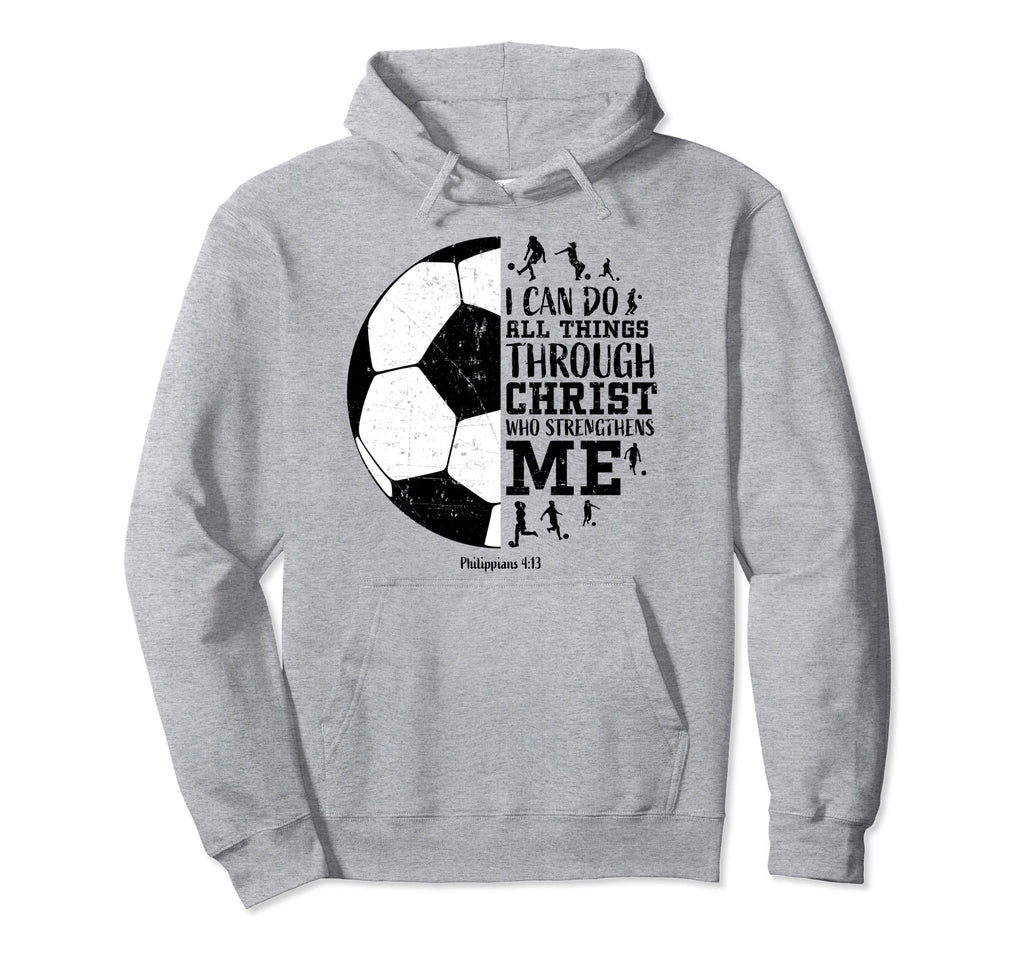 Christian Soccer Gifts Teen Religious Hoodie - Fun Novelty Design Unisex - T-Shirt, Sweatshirt, Hoodie