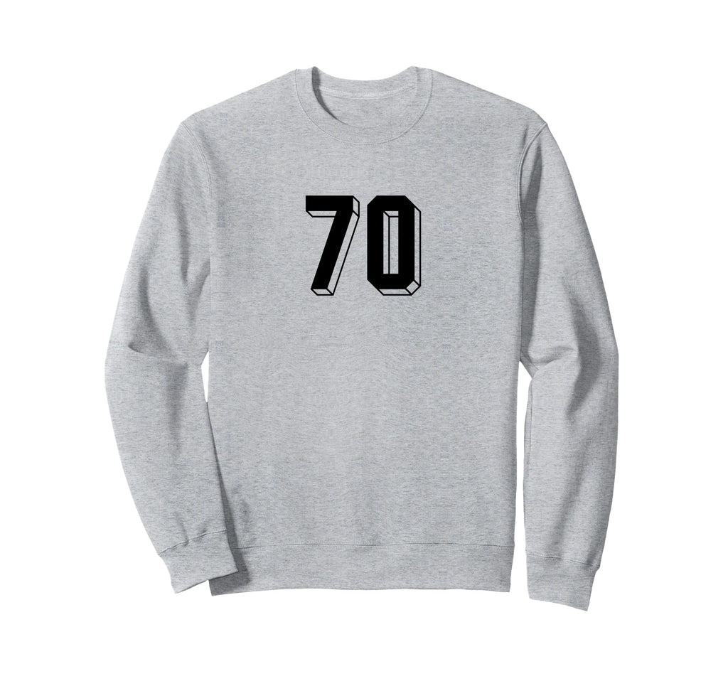 Number 70 80S 90S Soccer Team Sweatshirt - Streetwear Style for Adults - T-Shirt, Sweatshirt, Hoodie