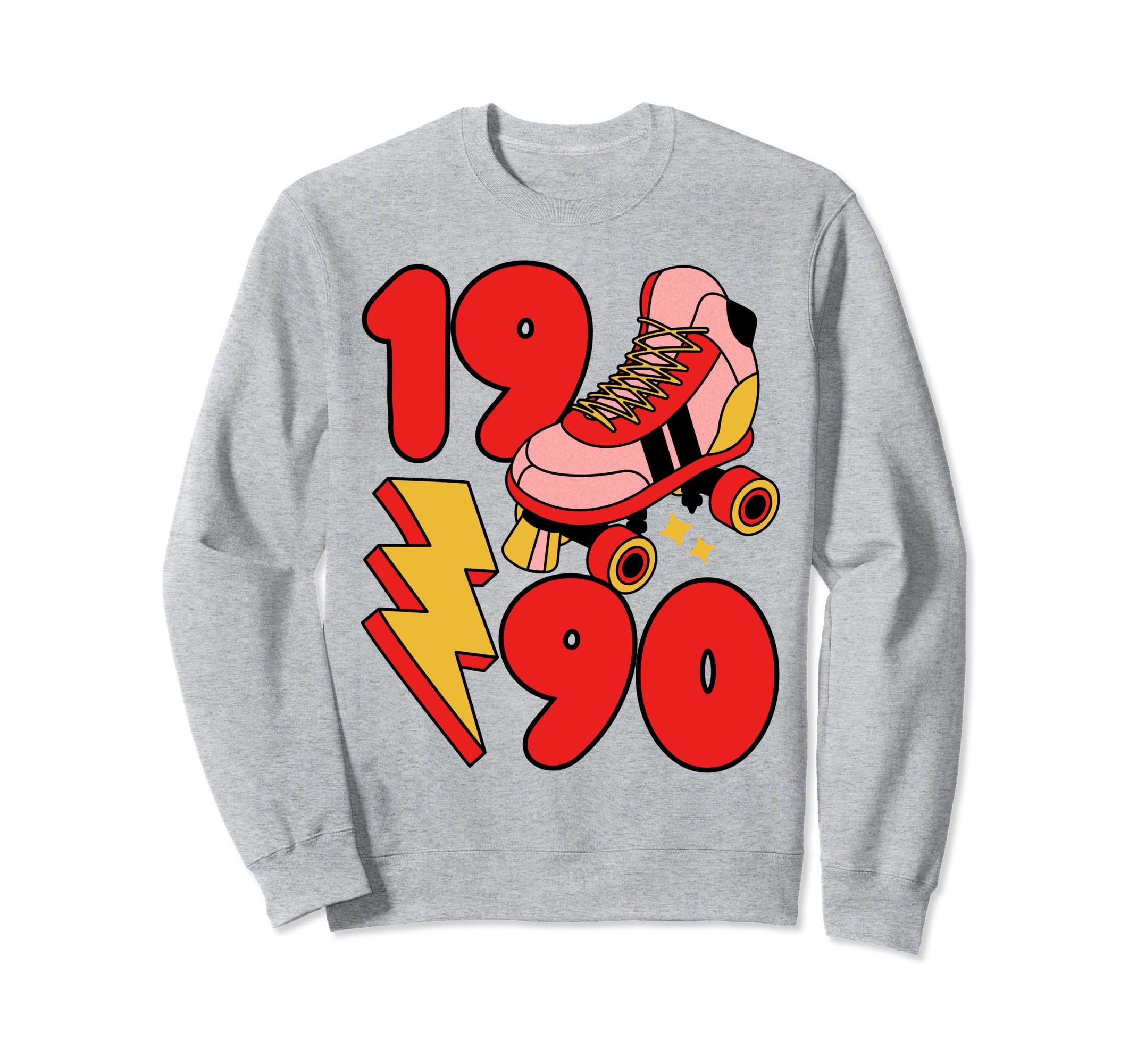 1990 Roller Skate 90S Nostalgia Sweatshirt - Trendy Graphic for Adults - T-Shirt, Sweatshirt, Hoodie