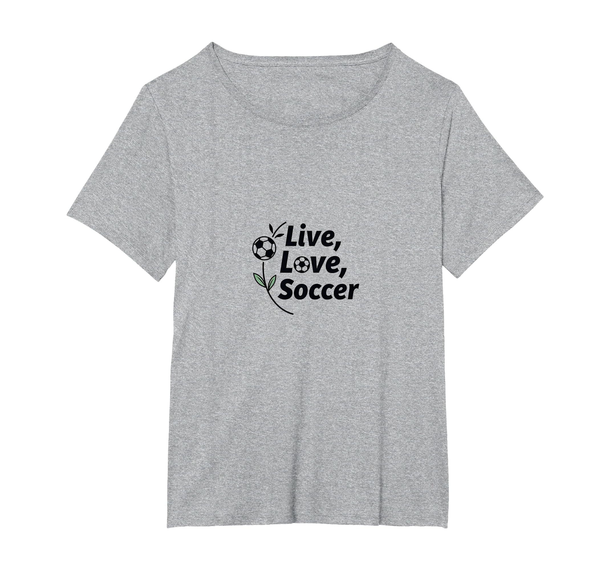 Live Love Soccer Womens Sports Passion T-Shirt - Custom Art Print Unisex - T-Shirt, Sweatshirt, Hoodie