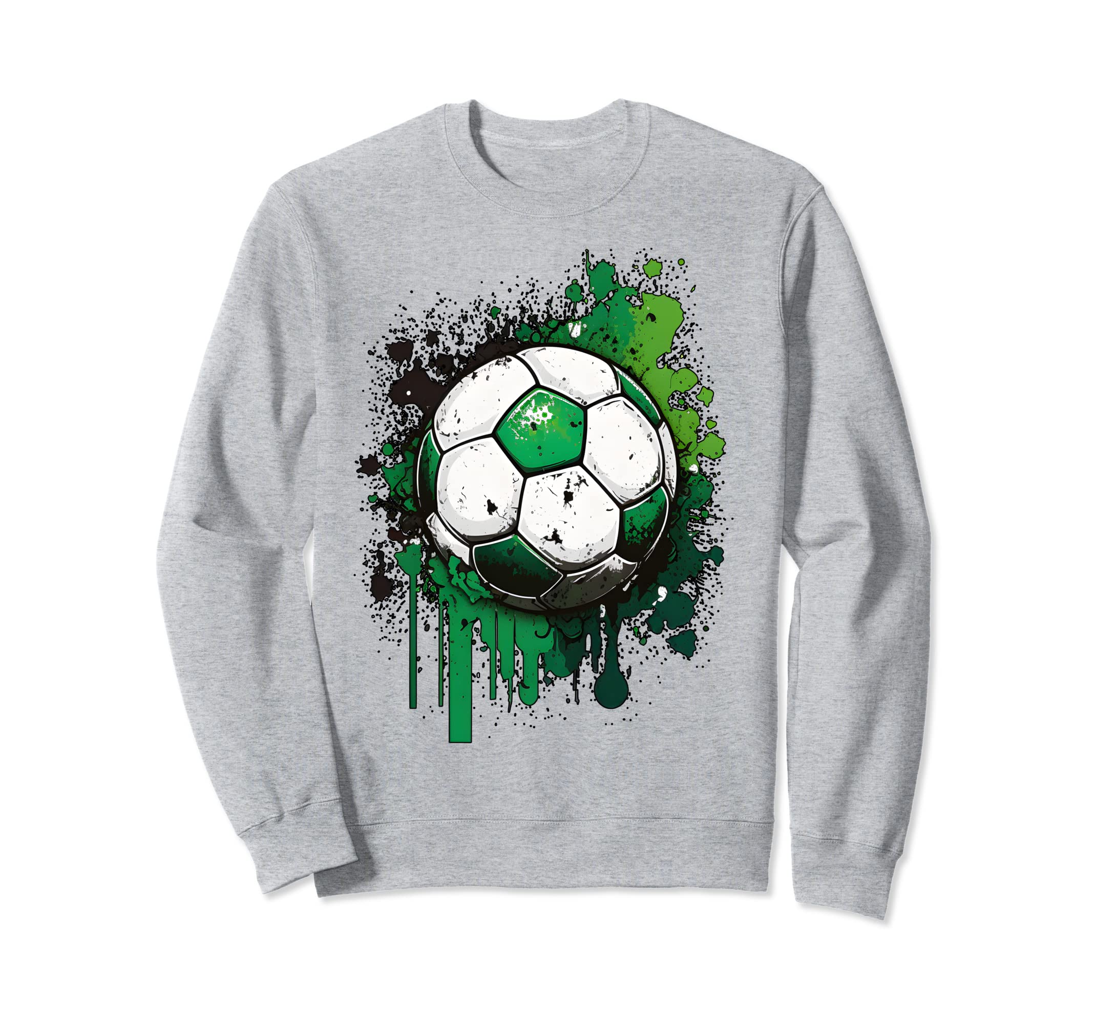 Soccer Ball Shamrock St Patricks Sweatshirt - Fun Novelty Design Unisex - T-Shirt, Sweatshirt, Hoodie