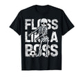 Floss Like Boss Skeleton Soccer Ball T-Shirt - Minimalist Print Men Women - T-Shirt, Sweatshirt, Hoodie