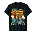 Rollin Into 10 Roller Skating Rink 10Th T-Shirt - Novelty Apparel Unisex - T-Shirt, Sweatshirt, Hoodie