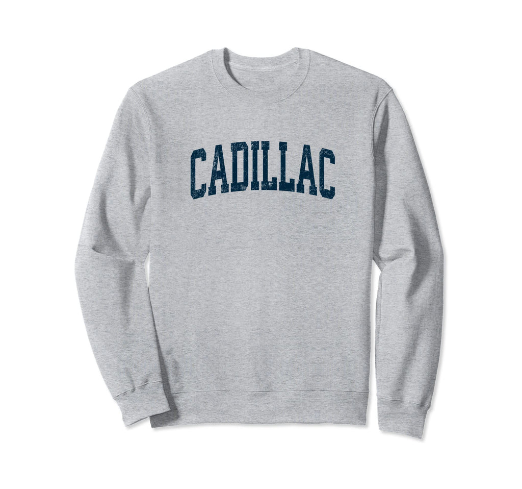 Cadillac Michigan Mi Athletic Sweatshirt - Novelty Apparel Men Women - T-Shirt, Sweatshirt, Hoodie