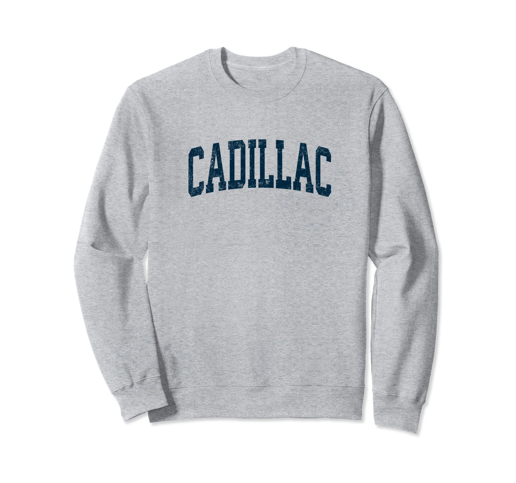 Cadillac Michigan Mi Athletic Sweatshirt - Novelty Apparel Men Women - T-Shirt, Sweatshirt, Hoodie