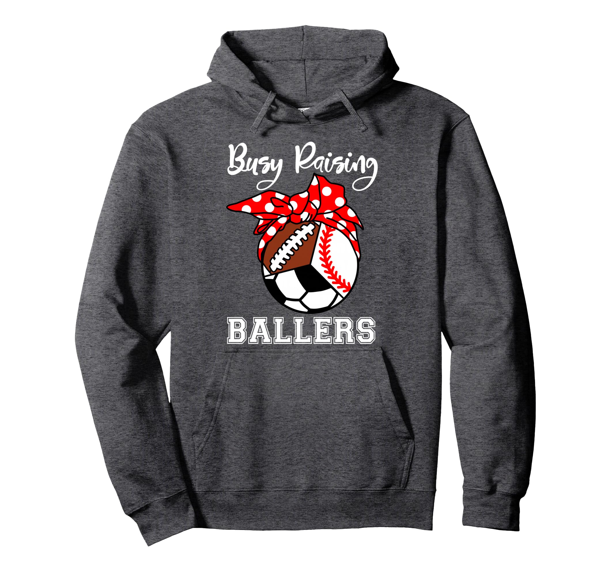 Busy Raising Ballers Funny Baseball Hoodie - Fun Novelty Design Unisex - T-Shirt, Sweatshirt, Hoodie