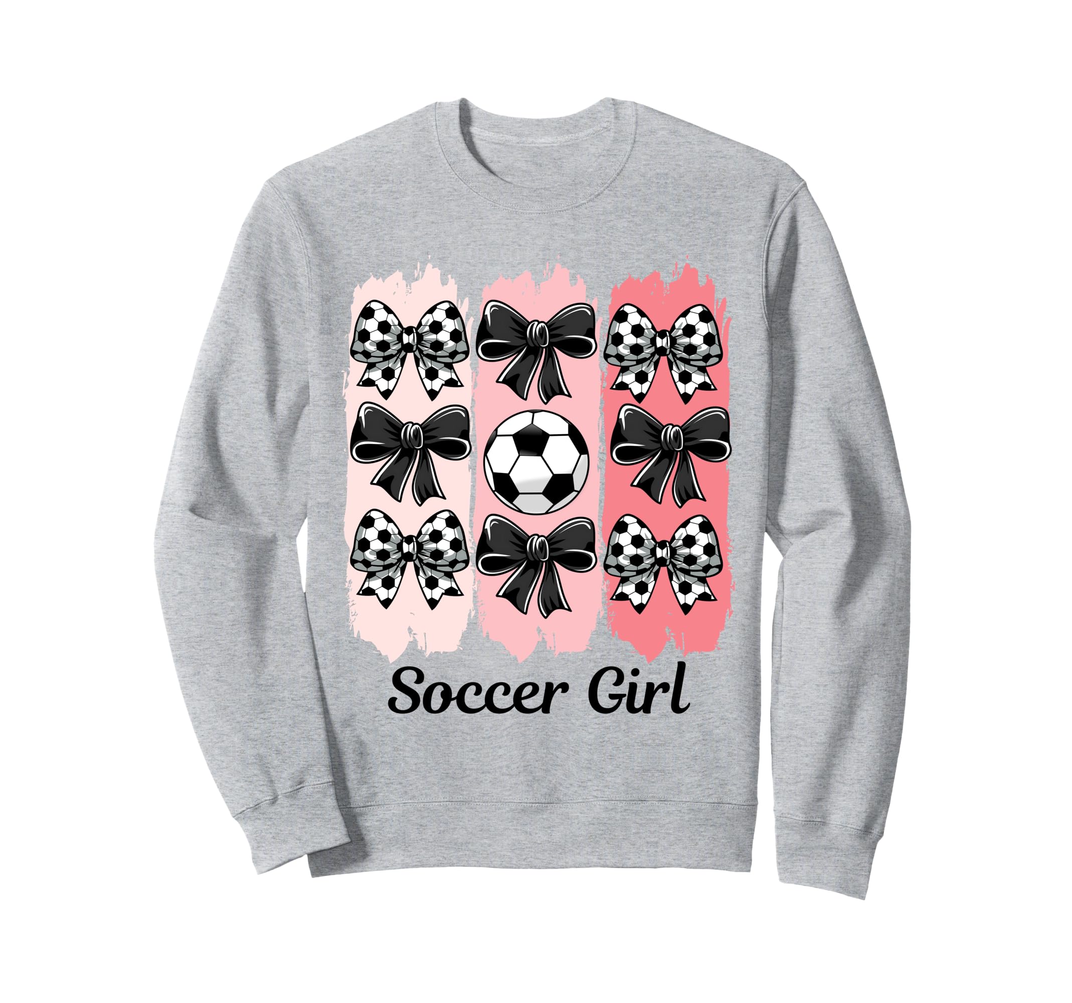 Soccer Coquette Bow Soccer Soccer Sweatshirt - Minimalist Print for Adults - T-Shirt, Sweatshirt, Hoodie