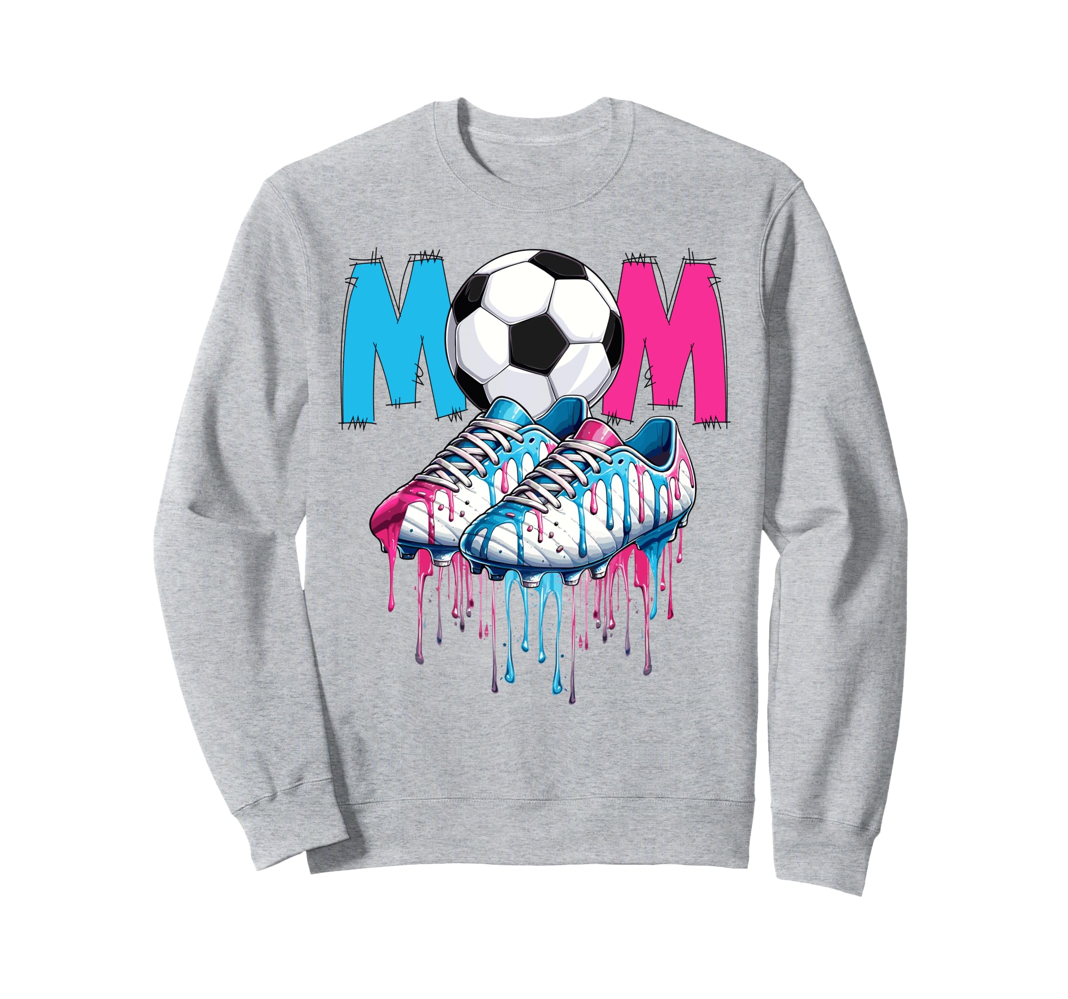 Funny Soccer Mom Soccer Mama Happy Sweatshirt - Unique Graphic Men Women - T-Shirt, Sweatshirt, Hoodie