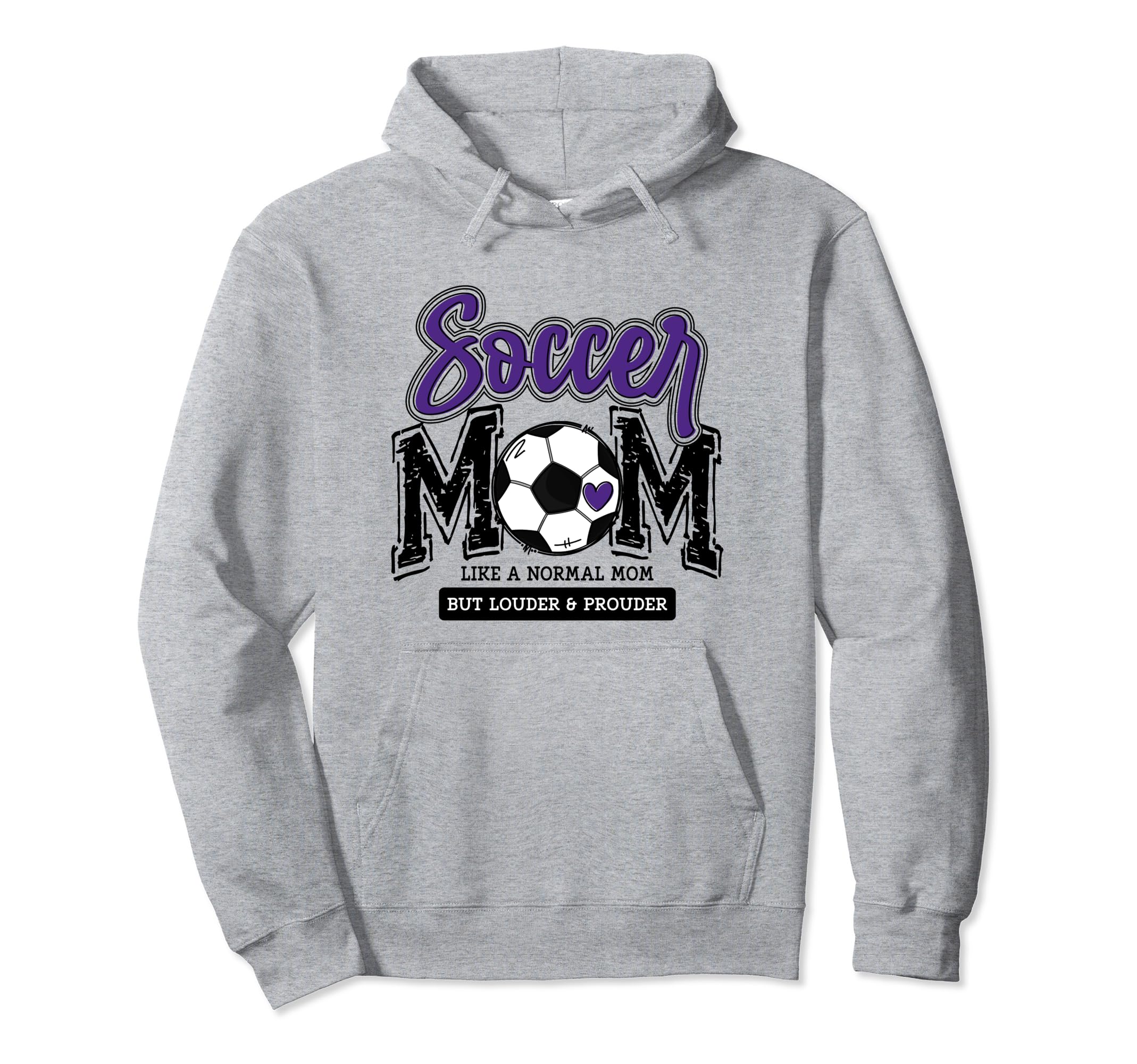 Soccer Mom Purple Soccer Player Calls Hoodie - Streetwear Style Men Women - T-Shirt, Sweatshirt, Hoodie