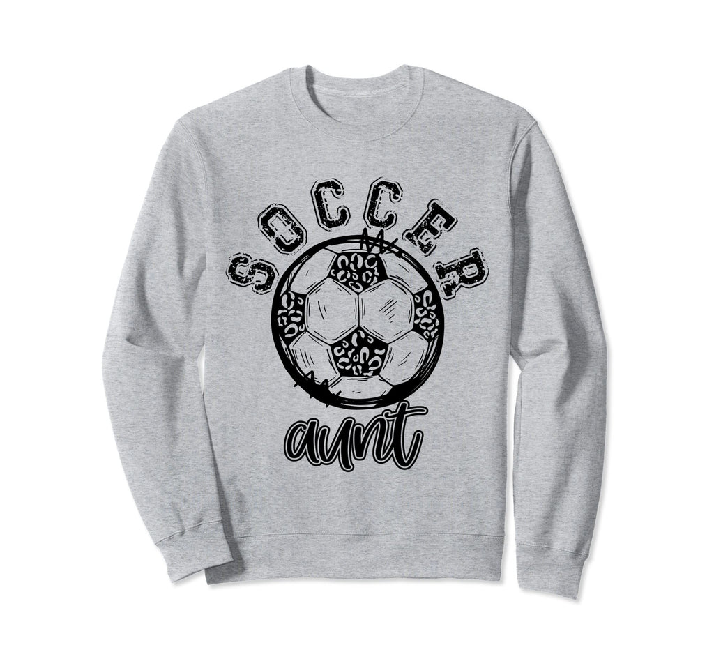 Soccer Aunt Leopard Cheetah Trendy Sweatshirt - Custom Art Print Men Women - T-Shirt, Sweatshirt, Hoodie