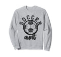 Soccer Aunt Leopard Cheetah Trendy Sweatshirt - Custom Art Print Men Women - T-Shirt, Sweatshirt, Hoodie