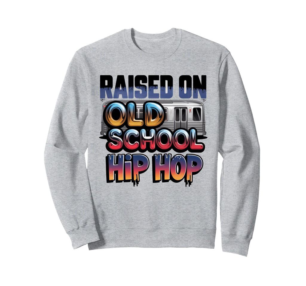 Raised Old School Hip Hop Cassette Sweatshirt - Trendy Graphic Unisex - T-Shirt, Sweatshirt, Hoodie