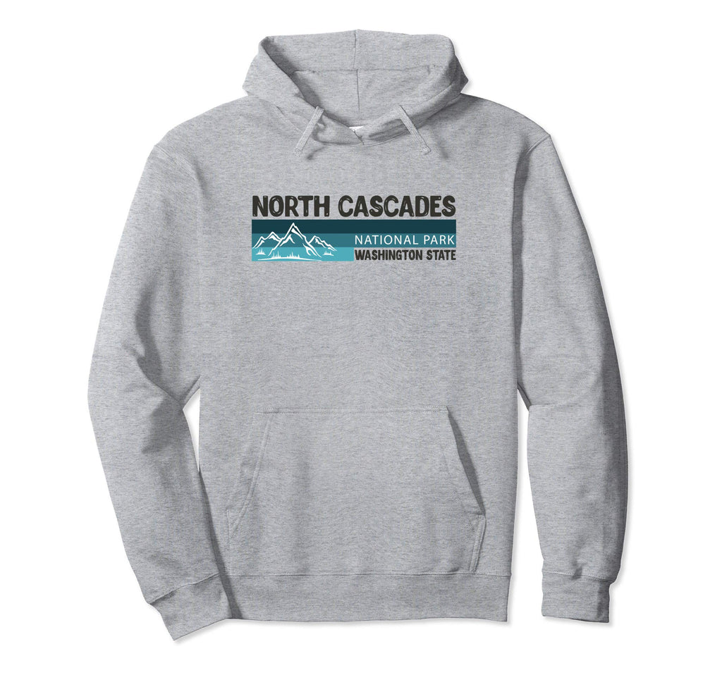 North Cascades National Park Mountains Hoodie - Custom Art Print Unisex - T-Shirt, Sweatshirt, Hoodie