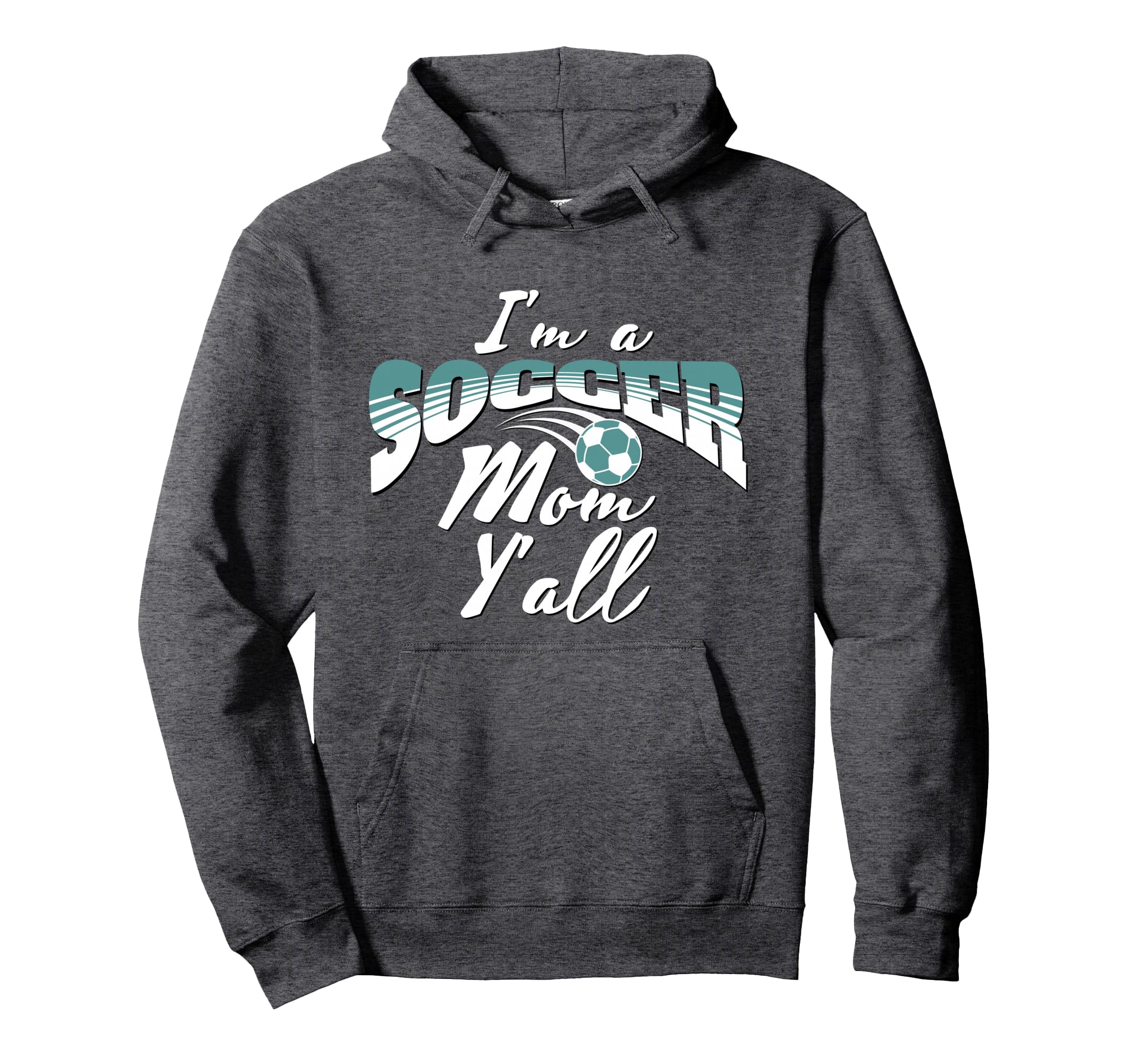 Mom Soccer Lover Soccer Mom Gift Teal Hoodie - Custom Art Print Unisex - T-Shirt, Sweatshirt, Hoodie