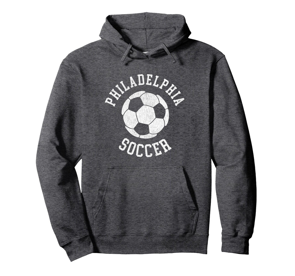 Philadelphia Soccer Distressed 90S Hoodie - Trendy Graphic Unisex - T-Shirt, Sweatshirt, Hoodie