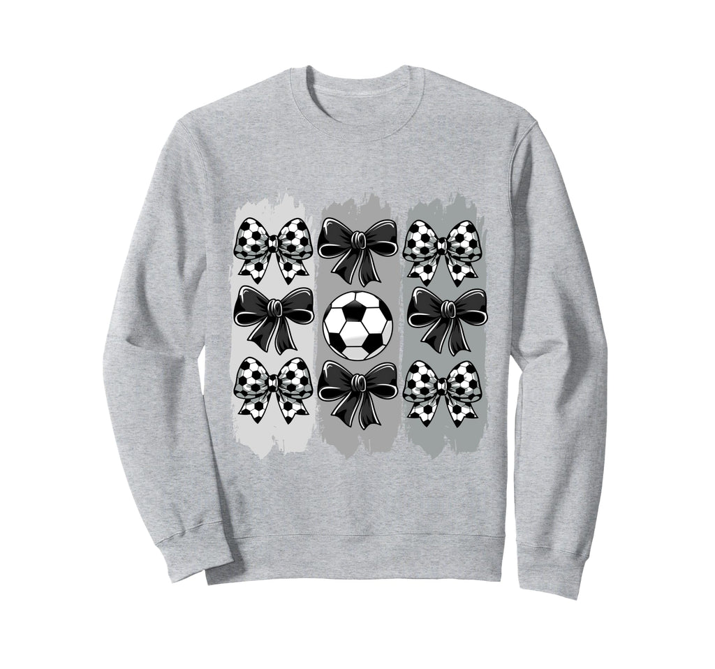 Soccer Coquette Bow Soccer Ball Sweatshirt - Aesthetic Graphic Unisex - T-Shirt, Sweatshirt, Hoodie