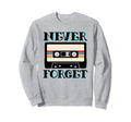80S Eighties Music Rocks Cassette Sweatshirt - Custom Art Print for Adults - T-Shirt, Sweatshirt, Hoodie