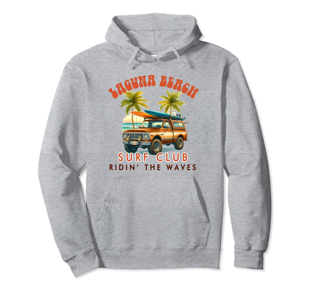 Laguna Beach California Surf Club Hoodie - Custom Art Print for Adults - T-Shirt, Sweatshirt, Hoodie