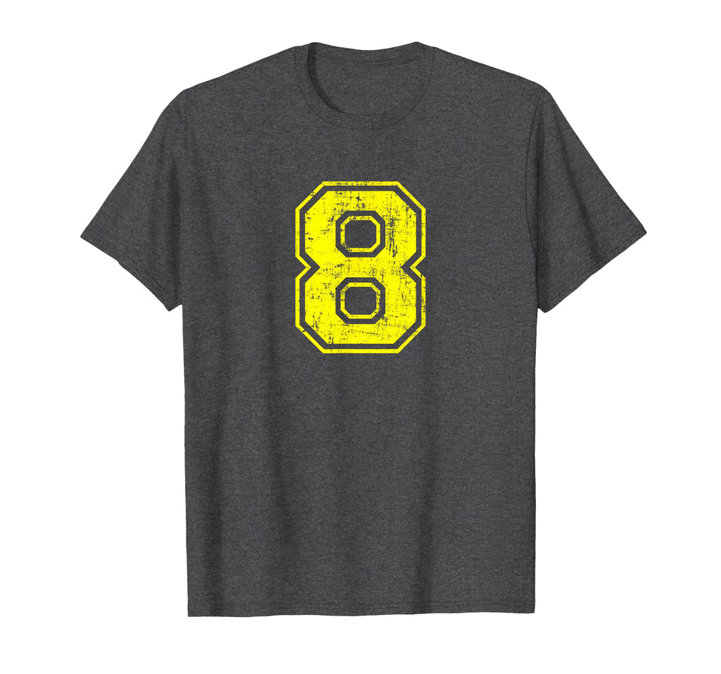 Number 8 Eight Varsity T-Shirt - Casual Everyday Wear for Adults - T-Shirt, Sweatshirt, Hoodie