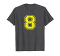 Number 8 Eight Varsity T-Shirt - Casual Everyday Wear for Adults - T-Shirt, Sweatshirt, Hoodie