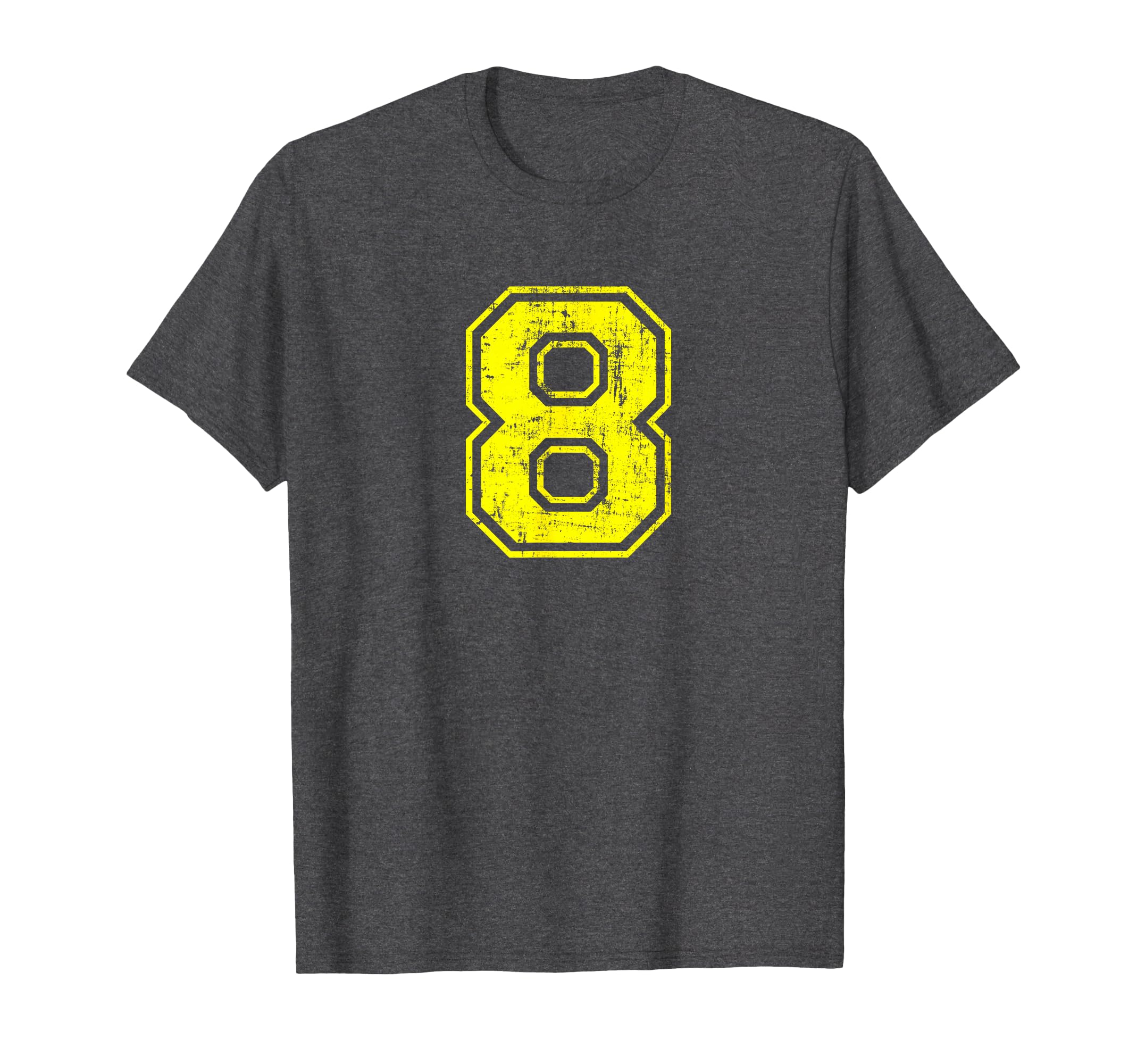 Number 8 Eight Varsity T-Shirt - Casual Everyday Wear for Adults - T-Shirt, Sweatshirt, Hoodie