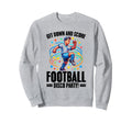 Get Down And Score Disco Football Sweatshirt - Minimalist Print for Adults - T-Shirt, Sweatshirt, Hoodie