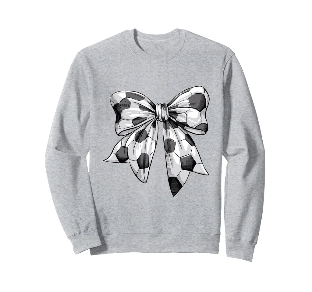 Coquette Bow Soccer Ball Mom Life Sweatshirt - Graphic Print for Adults - T-Shirt, Sweatshirt, Hoodie
