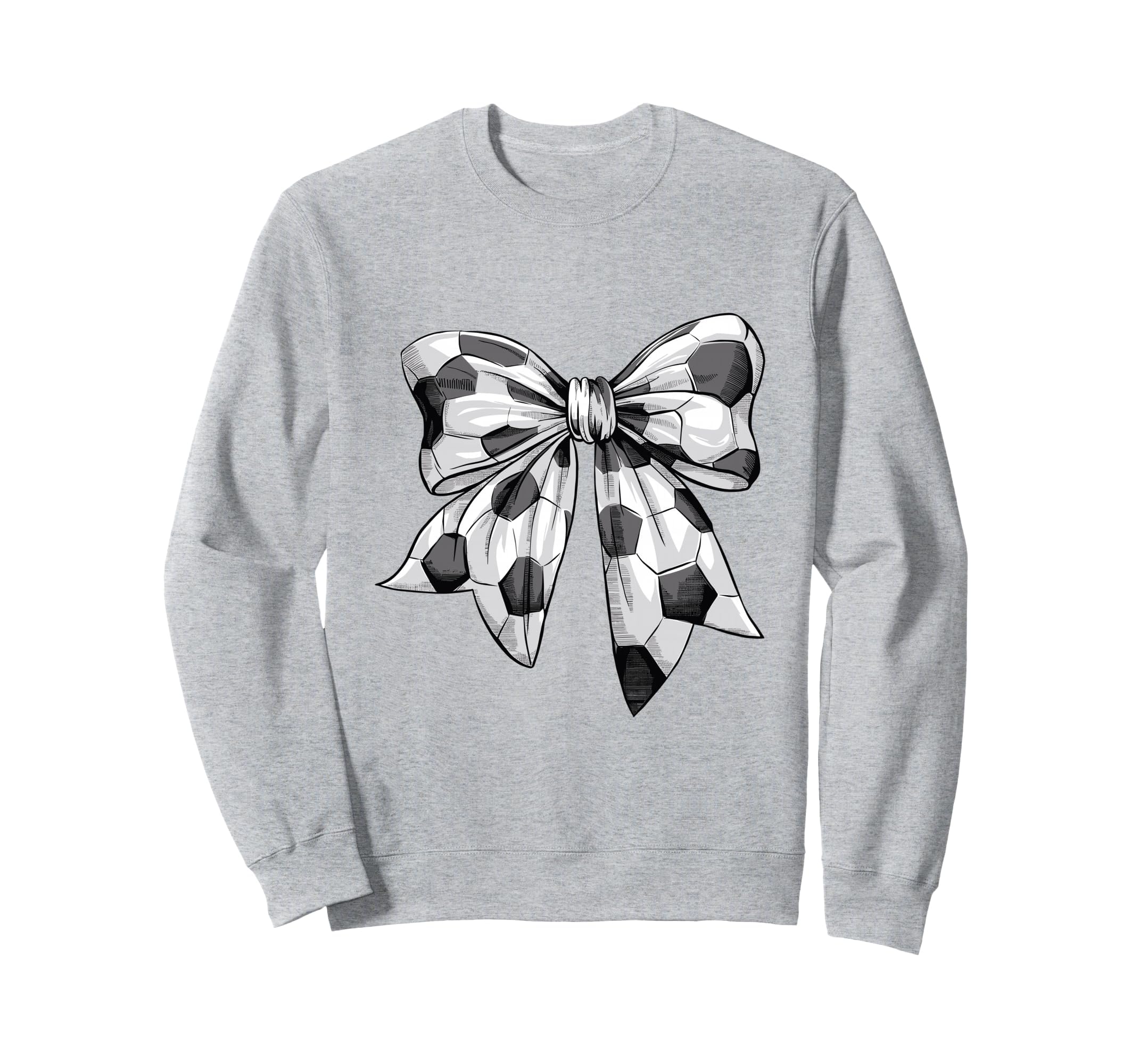 Coquette Bow Soccer Ball Mom Life Sweatshirt - Graphic Print for Adults - T-Shirt, Sweatshirt, Hoodie