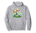 Soccer Blonde Playing Soccer Hoodie - Graphic Print Unisex - T-Shirt, Sweatshirt, Hoodie