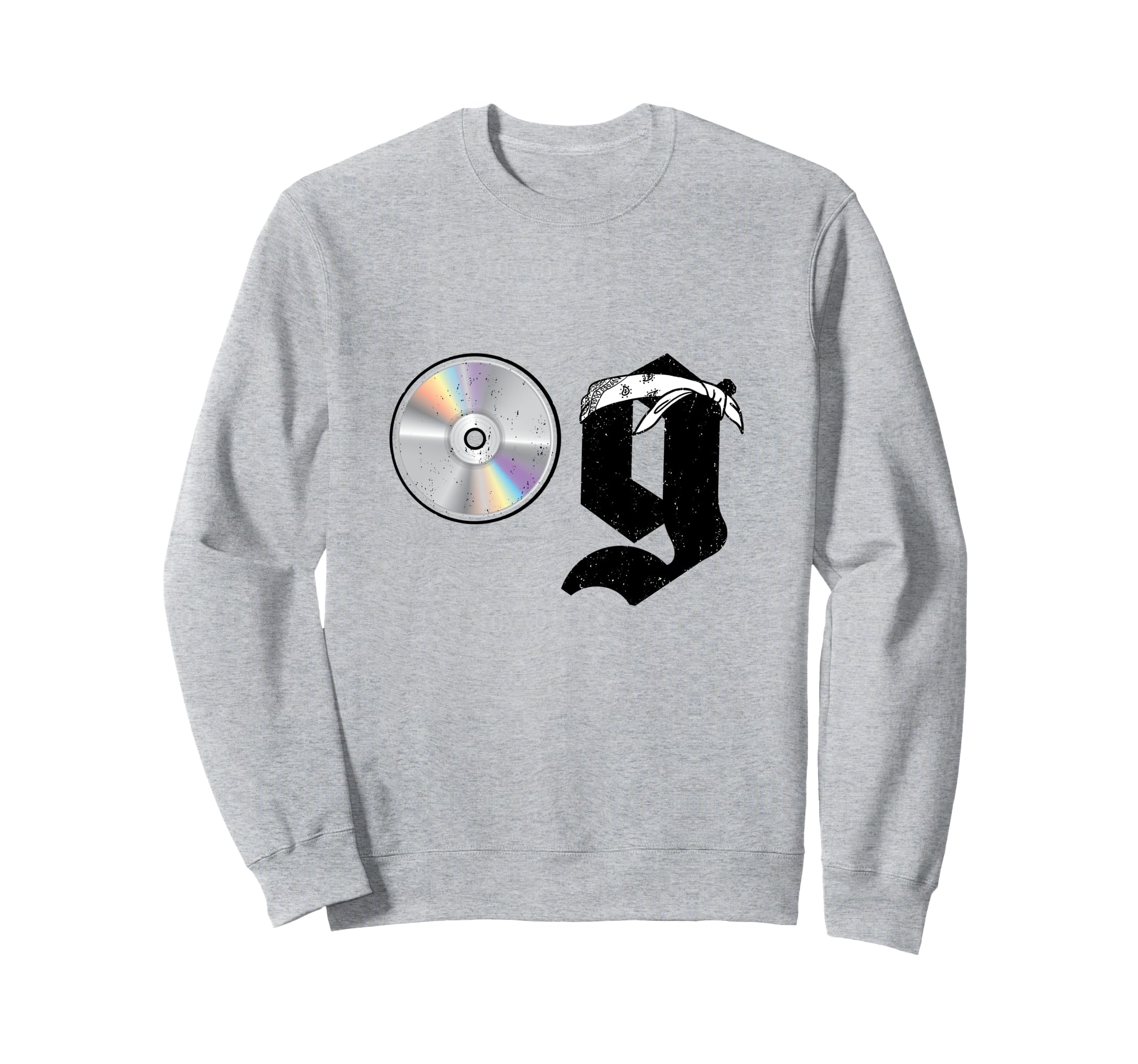 Old School Og Hip Hop Head Vinyl Sweatshirt - Custom Art Print Men Women - T-Shirt, Sweatshirt, Hoodie