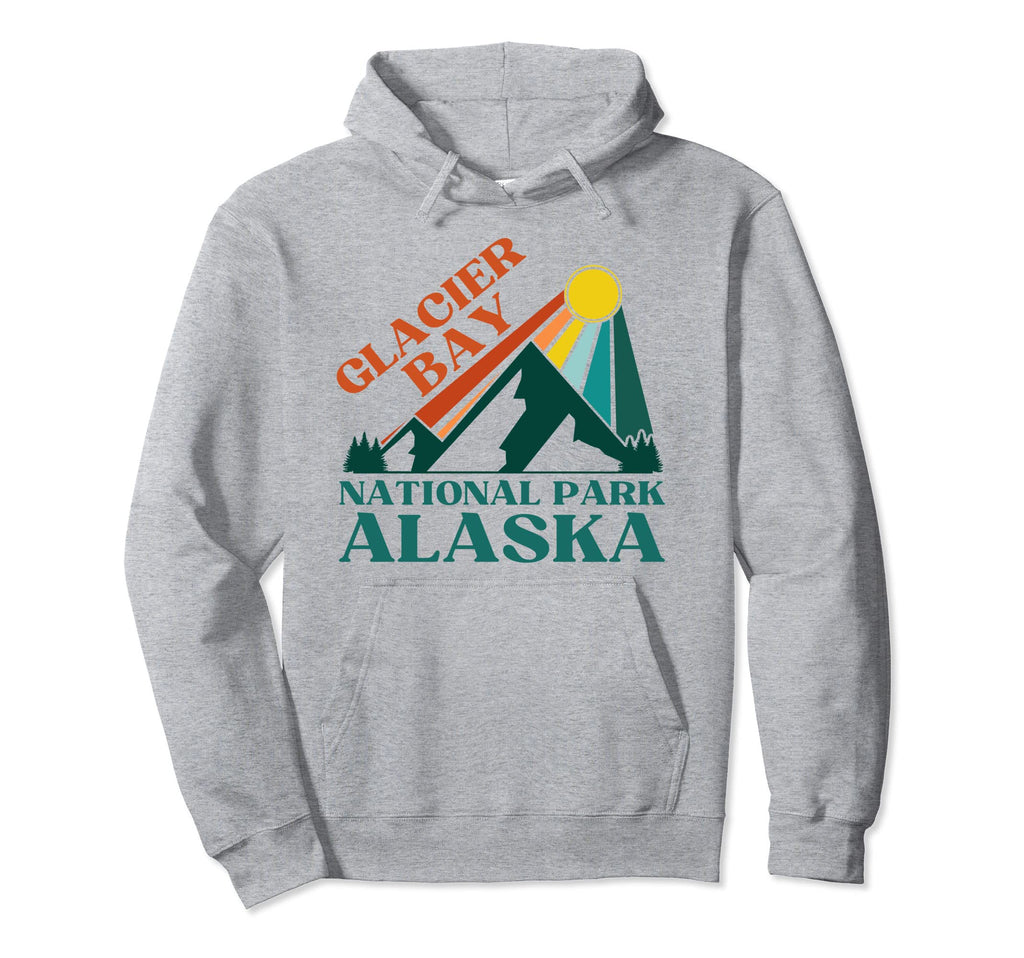 Glacier Bay National Park Alaska Hike Hoodie - Minimalist Print Men Women - T-Shirt, Sweatshirt, Hoodie