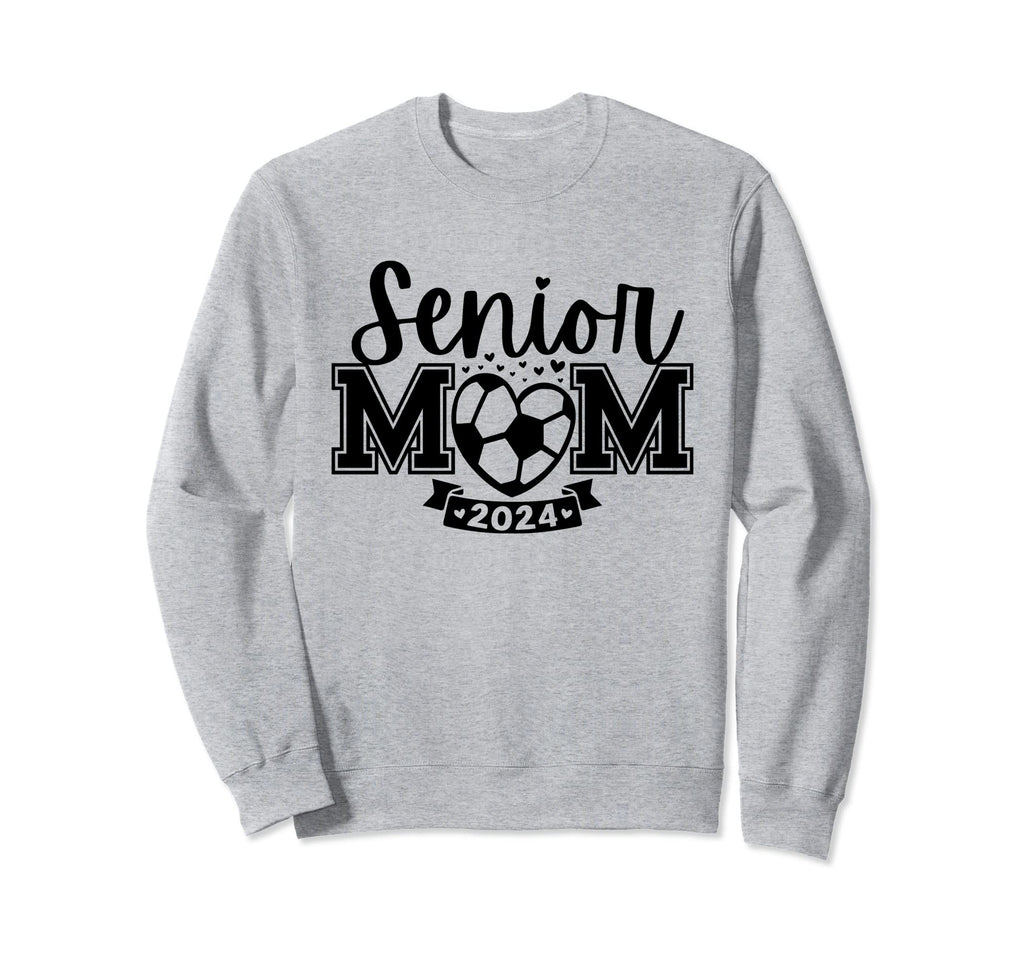 Senior Soccer Mom Class 2024 Player Sweatshirt - Trendy Graphic for Adults - T-Shirt, Sweatshirt, Hoodie