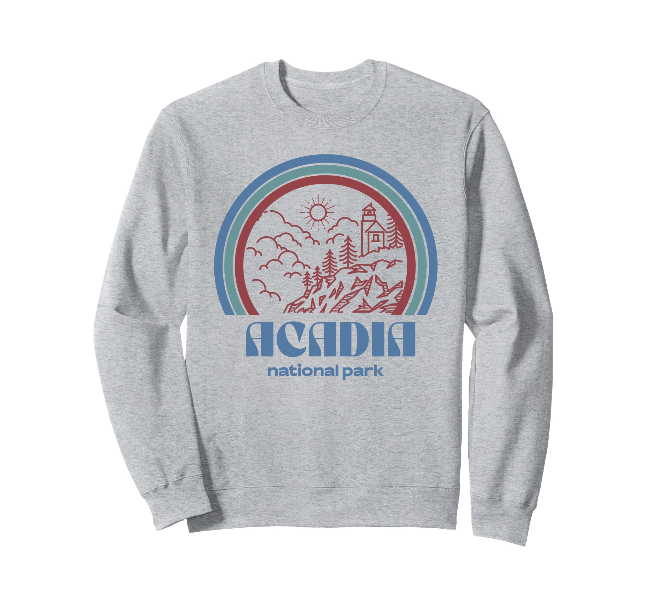 Acadia National Park Outdoor Hiking Sweatshirt - Custom Art Print Men Women - T-Shirt, Sweatshirt, Hoodie