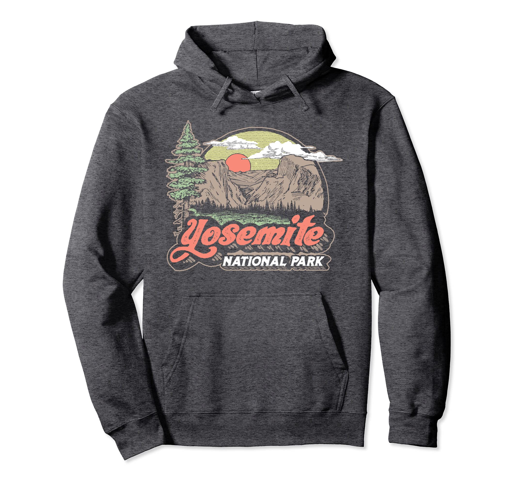 Yosemite National Park Eighties 80S Hoodie - Graphic Print Unisex - T-Shirt, Sweatshirt, Hoodie