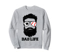 Soccer Baseball Dad Messy Hair Sweatshirt - Fun Novelty Design Men Women - T-Shirt, Sweatshirt, Hoodie
