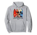 Acadia National Park Maine Surfer Hoodie - Minimalist Print for Adults - T-Shirt, Sweatshirt, Hoodie