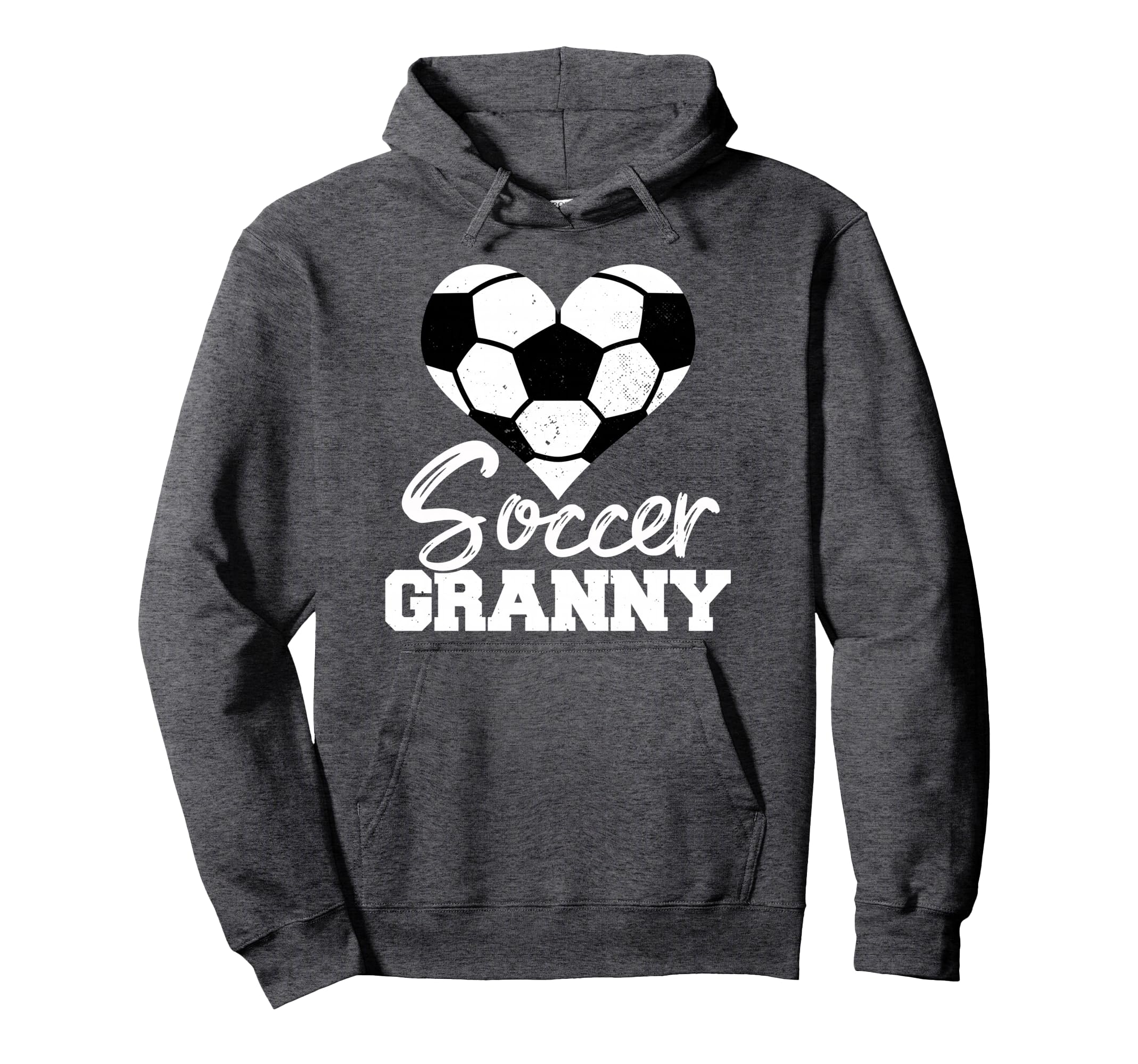 Soccer Granny Heart Funny Heartfelt Hoodie - Aesthetic Graphic for Adults - T-Shirt, Sweatshirt, Hoodie
