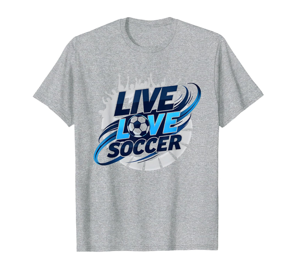Soccer Mom Live Love Soccer Sweatshirt - Minimalist Print Men Women - T-Shirt, Sweatshirt, Hoodie